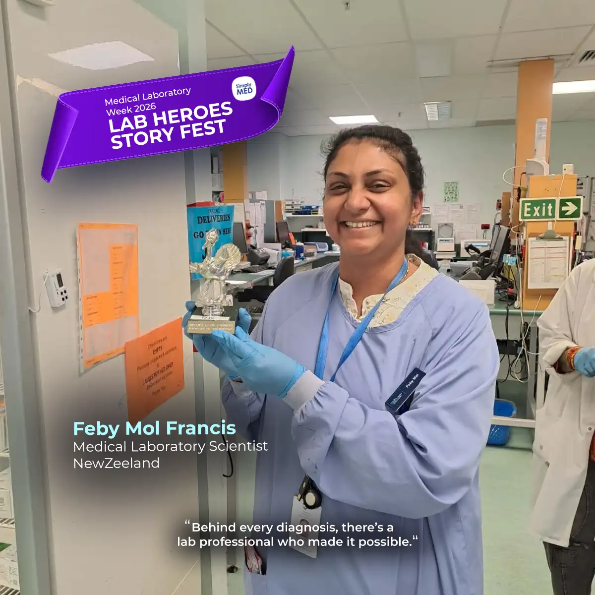 A Journey Behind the Microscope – Celebrating Laboratory Week- Feby Mol Francis, Medical Laboratory Scientist, NewZealand
