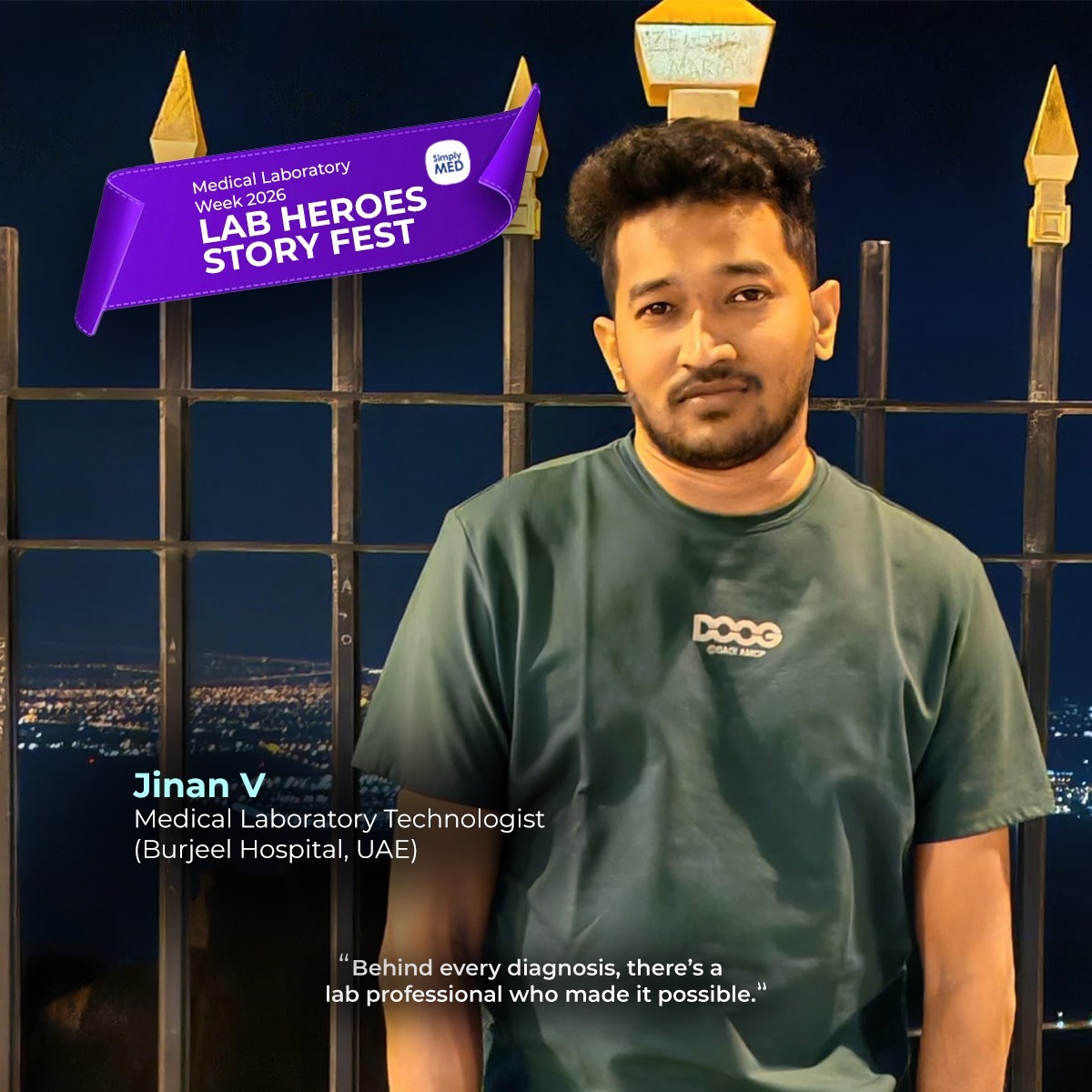 “From Confusion to Purpose – A Lab Technologist’s 12-Year Journey” - Jinan V, Lab Technologist, UAE